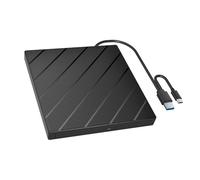 Ldabrye Lecteur DVD externe portable USB 3.0 de type C avec fonction Plug Play pour ordinateur de bureau ou ordinateur portable