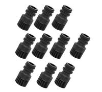 Ldabrye Lot de 10 adaptateurs de tuyau d'arrosage filetés portables avec filetage extérieur de 1,27 cm pour une fixation facile