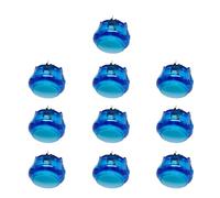 Ldabrye Lot de 10 boutons poussoirs pour console de jeu vidéo Arcades 24 mm/30 mm Commutateurs de réinitialisation pour vidéo