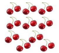 Ldabrye Lot de 10 paires de cerises artificielles pour décoration de centre commercial, maison