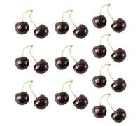 Ldabrye Lot de 10 paires de cerises artificielles pour décoration de centre commercial, maison