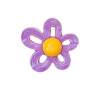 Ldabrye Lot de 10 pendentifs en forme de petite fleur irrégulière, 31 x 29 mm, pour femmes, fabrication de bijoux et colliers colorés
