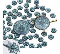 Ldabrye Lot de 100 perles de cire à cacheter à paillettes pour enveloppe, timbre, carte, invitation, emballages de vin