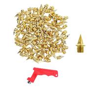 Ldabrye Lot de 120 pointes de rechange pour piste et croix de campagne 1/4" avec urable et croix avec clé