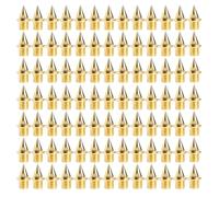 Ldabrye Lot de 120 pointes en acier avec clé pour course à pied, camping, chaussures et croix avec clé