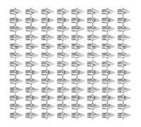 Ldabrye Lot de 120 pointes en acier avec clé pour course à pied, camping, chaussures et croix avec clé