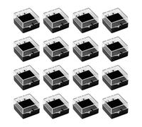 Ldabrye Lot de 16 systèmes d'affichage à bijoux transparents empilables pour la gestion des stocks de boutique, boîte de rangement portable pour bijoux