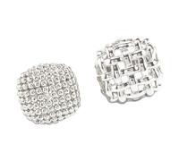 Ldabrye Lot de 2 bagues géométriques creuses artistiques en métal - Design élégant - Réglable - Bijoux tendance - Anneaux géométriques creux, One Size, Comme décrit, Comme décrit.