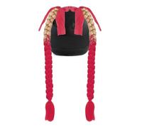 Ldabrye Lot de 2 extensions de queue de cheval colorées avec ventouse amovible pour queue de cheval de moto