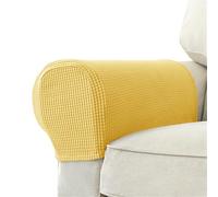 Ldabrye Lot de 2 housses de protection extensibles pour accoudoirs de canapé et fauteuil