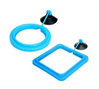 Ldabrye Lot de 2 mangeoires flottantes pour aquariums - Faciles à installer - Convient pour la maison et les aquariums polyvalents