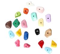 Ldabrye Lot de 20 graviers colorés en acrylique pour reptiles grimpant - Couleurs aléatoires - Surfaces lisses pour terrariums - Décoration facile à nettoyer