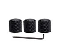 Ldabrye Lot de 3 boutons de contrôle de vitesse en métal avec clés Allen, potentiomètre de guitare, pour guitare électrique ou