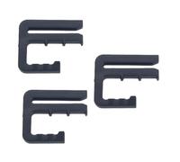 Ldabrye Lot de 3 crochets simples pour serrer la taille - Réutilisables - Pour jeans, pantalons, jupes - Outil de réglage de la taille - Boucle d'ajustement de la taille, Noir , taille unique