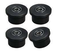 Ldabrye Lot de 4 rouleaux de rechange silencieux pour poulies coulissantes pour porte et équipement - Mécanisme de montage facile