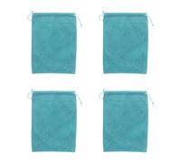 Ldabrye Lot de 4 sacs de rangement pour matériel de pêche avec doublure en flanelle pour rayures - Sac de rangement portable pour pêcheurs à la ligne - Housse de protection pour moulinet, multicolore