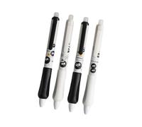 Ldabrye Lot de 4 stylos à encre gel effaçables à prise triangulaire - Pointe de 0,5 mm - Séchage rapide - Fournitures scolaires - Multicolore