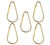 Ldabrye Lot de 5 porte-clés tendance en cuivre avec breloque - Accessoires parfaits pour les projets en plein air et les collectionneurs - Mousqueton en cuivre pour, Tendeur irrégulier, taille unique