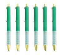 Ldabrye Lot de 6 stylos à bille rétractables de 1,0 mm pour écriture créative, dessin, etc