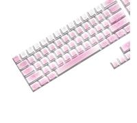 Ldabrye Lot de 74/46 touches imprimées sur le côté de dessin animé pour décoration de clavier mécanique, utilisation à long terme et esthétiques de bureau