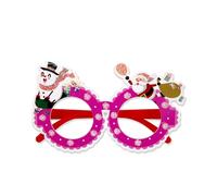 Ldabrye Lunettes de Noël en plastique Santa Lunettes Cadre Photo Prop Décorations de Noël 2024 Nouvel An Fête Fournitures Photo Booth
