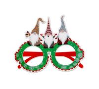 Ldabrye Lunettes de Noël en plastique Santa Lunettes Cadre Photo Prop Décorations de Noël 2024 Nouvel An Fête Fournitures Photo Booth