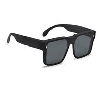 Ldabrye Lunettes de soleil sportives surdimensionnées légères et tendance pour voyage, scène, festival, photographie, lunettes de soleil surdimensionnées, Sable noir.