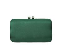 Ldabrye Magnifique sac de soirée imitation soie pour sac à bandoulière avec strass pour femme et fille, Vert, One Size