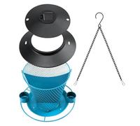 Ldabrye Mangeoire à oiseaux à suspendre pour une utilisation en extérieur - Station d'alimentation sauvage résistante aux intempéries avec bol d'eau pour jardin, terrasse