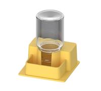 Ldabrye Mangeoire d'eau multifonction pour économiser de l'espace avec bouteille visible pour tortues, lézards, tortues, amphibiens, mangeoires empilables pour animaux de compagnie, distributeur