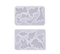 Ldabrye Moule en silicone pour résine, carillon éolien dinosaure, moule en résine époxy à suspendre ornements, moule en silicone pour la maison