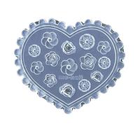 Ldabrye Moule en silicone pour résine, cristal de téléphone pour coque de décoration, moule en silicone, moule en résine, moules de moulage en résine, moules en forme de fleur et étoile