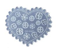 Ldabrye Moule en silicone pour résine, cristal de téléphone pour coque de décoration, moule en silicone, moule en résine, moules de moulage en résine, moules en forme de fleur et étoile