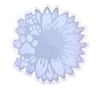 Ldabrye Moules en silicone pour résine brillante en résine de silicone - Moule à porte-clés en forme de patte de chien - Ornements en résine époxy - Moules de moulage de bijoux pour décoration