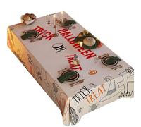 Ldabrye Nappe de table d'Halloween, citrouille, décoration de fête, nappe de salle à manger, décorations de fête effrayantes