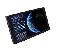 Ldabrye Panneau d'affichage pour boîtier d'ordinateur - Visualisation des données - Alimentation USB - Cadre en aluminium - Écran PC de 13,2 cm