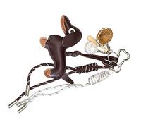 Ldabrye Pendentif multi-usage en forme de chien saucisse robuste en polyuréthane avec attention aux détails - Décoration de voyage, café, F