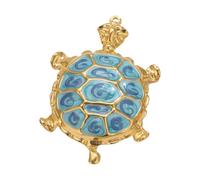 Ldabrye Pendentif tortue de mer pour collier artisanat en acier inoxydable pendentif tortue animal breloque accessoire bijoux en acier inoxydable bijoux animaux marins, taille unique, Comme décrit