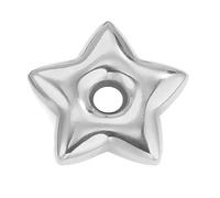 Ldabrye Perle Étoile en Acier Inoxydable Perles D'espacement Forme De Cœur Bijoux À Bricoler Soi-même Fabrication Bracelets pour Femmes Résultats Collier Exquis Artisanat Breloque