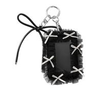 Ldabrye Porte-carte photo populaire coréen avec porte-clés, pochette pour carte photo, carte d'identité, crédit, pendentif porte-clés