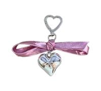 Ldabrye Porte-clés avec pendentif en forme de nœud mignon en forme de cœur pour sac de téléphone, accessoire tendance pour les particuliers et elle, Numéro 3., taille unique