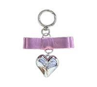 Ldabrye Porte-clés avec pendentif en forme de nœud mignon en forme de cœur pour sac de téléphone, accessoire tendance pour les particuliers et elle, Numéro 5, taille unique