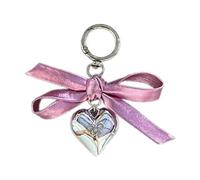 Ldabrye Porte-clés avec pendentif en forme de nœud mignon en forme de cœur pour sac de téléphone, accessoire tendance pour les particuliers et elle, Numéro 2., taille unique