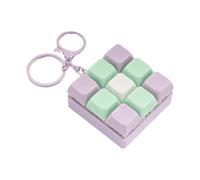 Ldabrye Porte-clés clavier de poche avec clics audibles pour soulager le stress - Porte-clés stress clicky