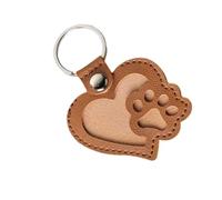 Ldabrye Porte-clés commémoratif en forme de cœur pour animal domestique - Accessoire de voyage compact pour entretien quotidien - Porte-clés portable pour chien
