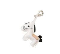 Ldabrye Porte-clés créatif inspiré du cheval en cuir PU multifonction pour sac à main, sac à dos ou véhicule cheval porte-clés cadeau, blanc, taille unique
