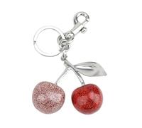 Ldabrye Porte-clés léger en forme de fruit en forme de cerise Porte-monnaie Charme Sac à dos élégant Accessoire pour femmes et adolescents à la mode