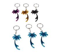 Ldabrye Porte-clés portable en aluminium pour décapsuleur en forme de palmier, décapsuleur de bière pratique pour clé de voiture, bijoux