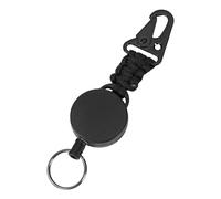 Ldabrye Porte-clés rétractable antivol avec mousqueton robuste et cordon en fil d'acier de 65 cm