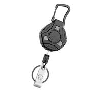 Ldabrye Porte-clés rétractable avec mousqueton en fil d'acier avec clip rétractable